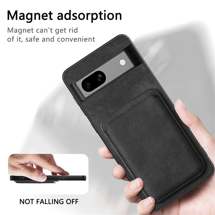 D12 Back Shell for Google Pixel 7a Detachable Magnetic Card Case Cell Phone Cover