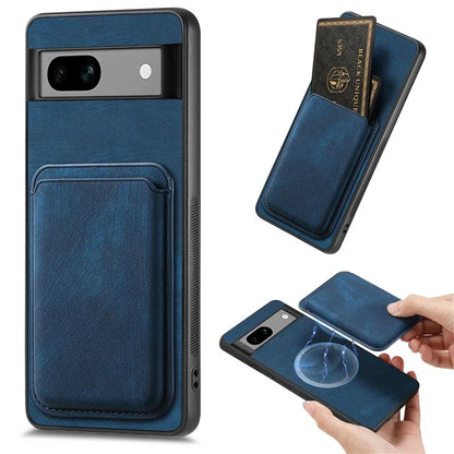 D12 Back Shell for Google Pixel 7a Detachable Magnetic Card Case Cell Phone Cover