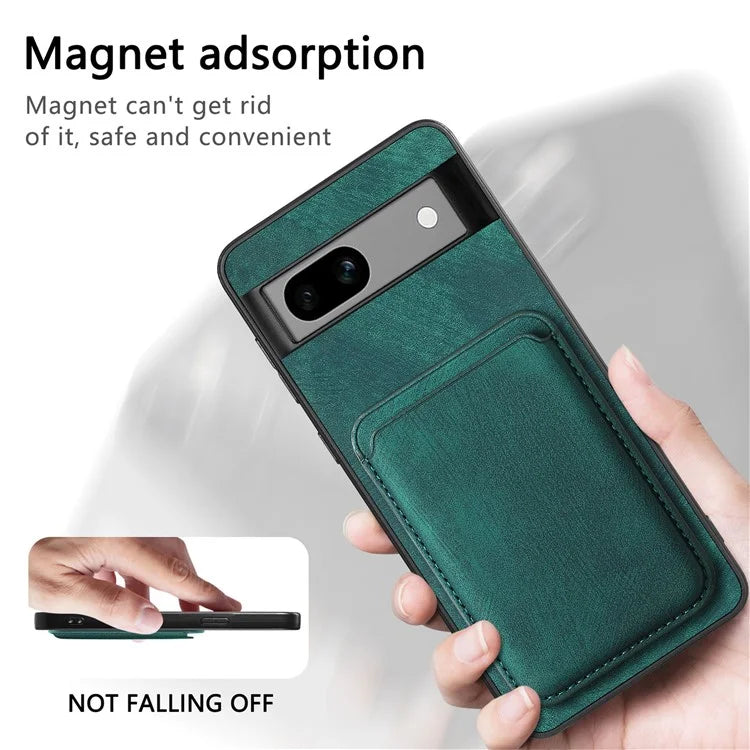 D12 Back Shell for Google Pixel 7a Detachable Magnetic Card Case Cell Phone Cover