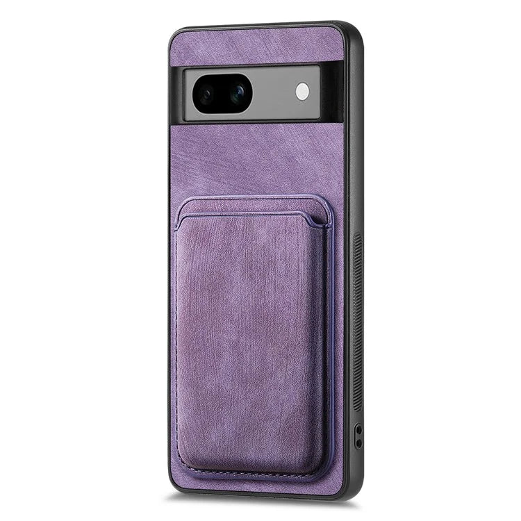 D12 Back Shell for Google Pixel 7a Detachable Magnetic Card Case Cell Phone Cover