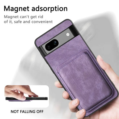D12 Back Shell for Google Pixel 7a Detachable Magnetic Card Case Cell Phone Cover