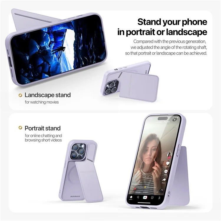 DUX DUCIS Rafi II Series for iPhone 13 Pro Phone Case Card Slots Cover RFID Blocking Protection