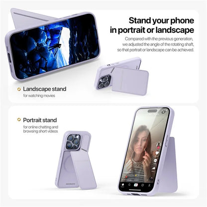 DUX DUCIS Rafi II Series for iPhone 13 Pro Max Phone Case Card Slots Kickstand Cover
