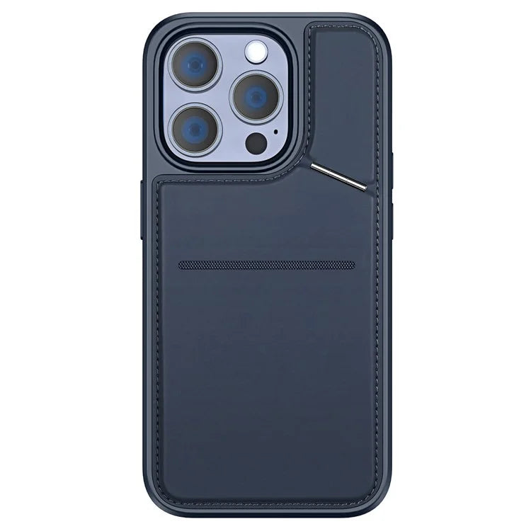 DUX DUCIS Rafi II Series for iPhone 14 Pro Phone Case PU Leather+TPU Cover with Card Slots