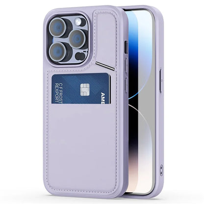 DUX DUCIS Rafi II Series for iPhone 14 Pro Phone Case PU Leather+TPU Cover with Card Slots
