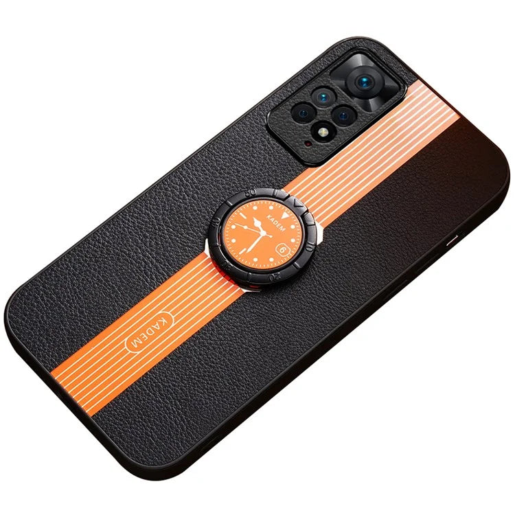 KADEM For Xiaomi Redmi Note 11 Pro 4G (MediaTek) / Note 11 Pro 5G (Qualcomm) Ring Kickstand Cell Phone Case