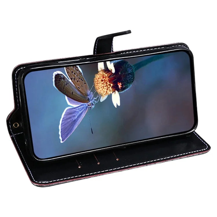 IDEWEI For Xiaomi Redmi Note 13 Pro 5G / Poco X6 5G Case Leather Wallet Phone Cover with Crocodile Texture