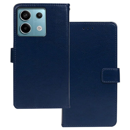 IDEWEI For Xiaomi Redmi Note 13 Pro 5G / Poco X6 5G Case Crazy Horse Texture Wallet Phone Protector