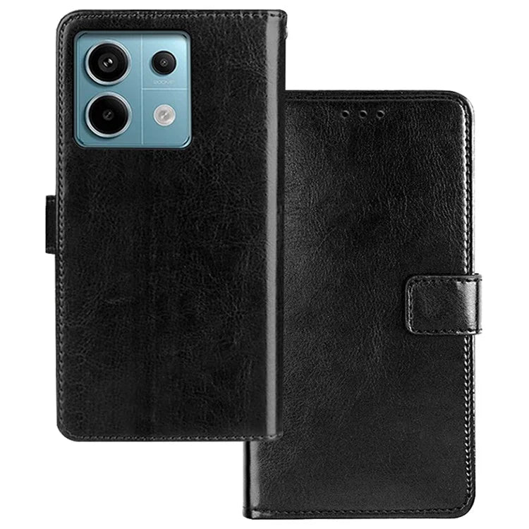 IDEWEI For Xiaomi Redmi Note 13 Pro 5G / Poco X6 5G Case Crazy Horse Texture Wallet Phone Protector