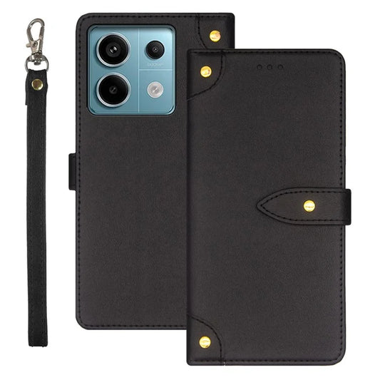 IDEWEI For Xiaomi Redmi Note 13 Pro 5G / Poco X6 5G PU Leather Flip Phone Cover with Card Holder Stand Function