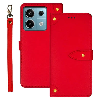 IDEWEI For Xiaomi Redmi Note 13 Pro 5G / Poco X6 5G PU Leather Flip Phone Cover with Card Holder Stand Function
