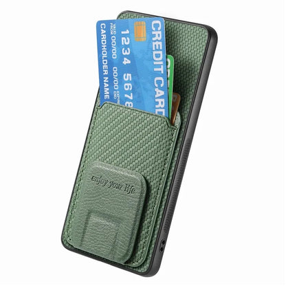 C1-11 for Xiaomi 14 Kickstand Case Leather Coated TPU Cover with Card Slots