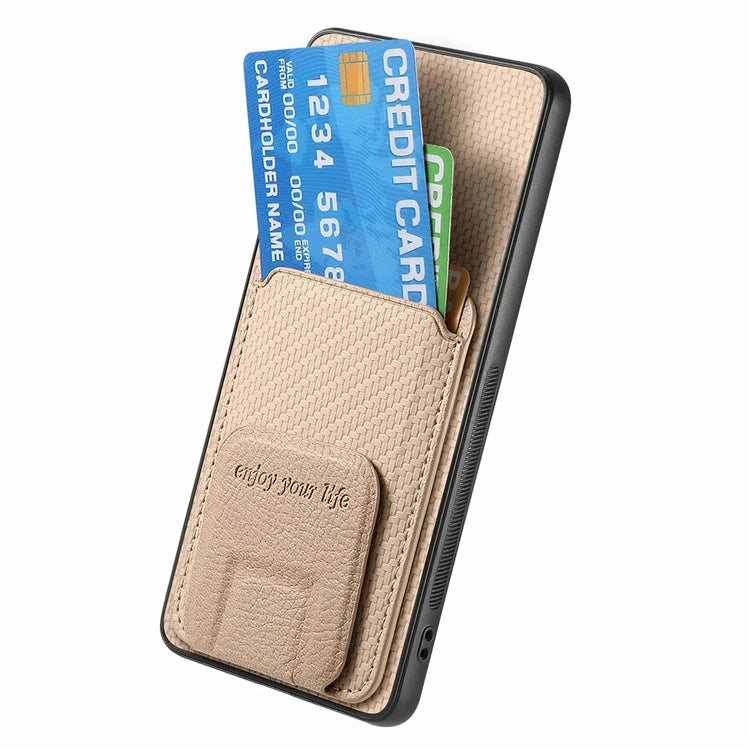 C1-11 for Samsung Galaxy S23 Ultra Phone Case Card Holder Leather+TPU Cover