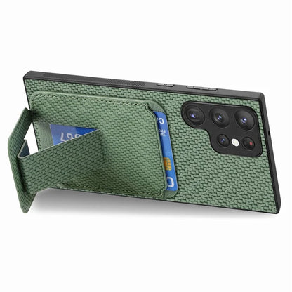 C1-11 for Samsung Galaxy S23 Ultra Phone Case Card Holder Leather+TPU Cover