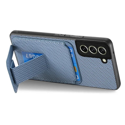 C1-11 for Samsung Galaxy S21 FE 5G Case Card Slots Phone Cover Folding Kickstand