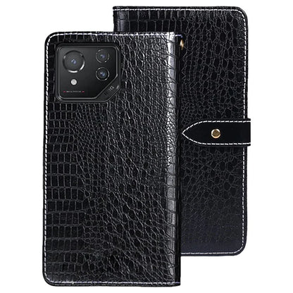 IDEWEI For Asus ROG Phone 8 5G / Phone 8 Pro 5G / Phone 8 Pro 5G Leather Case Crocodile Texture Card Slots Cover