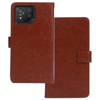 IDEWEI For Asus ROG Phone 8 5G / Phone 8 Pro 5G Wallet Case Leather Crazy Horse Texture Phone Protector
