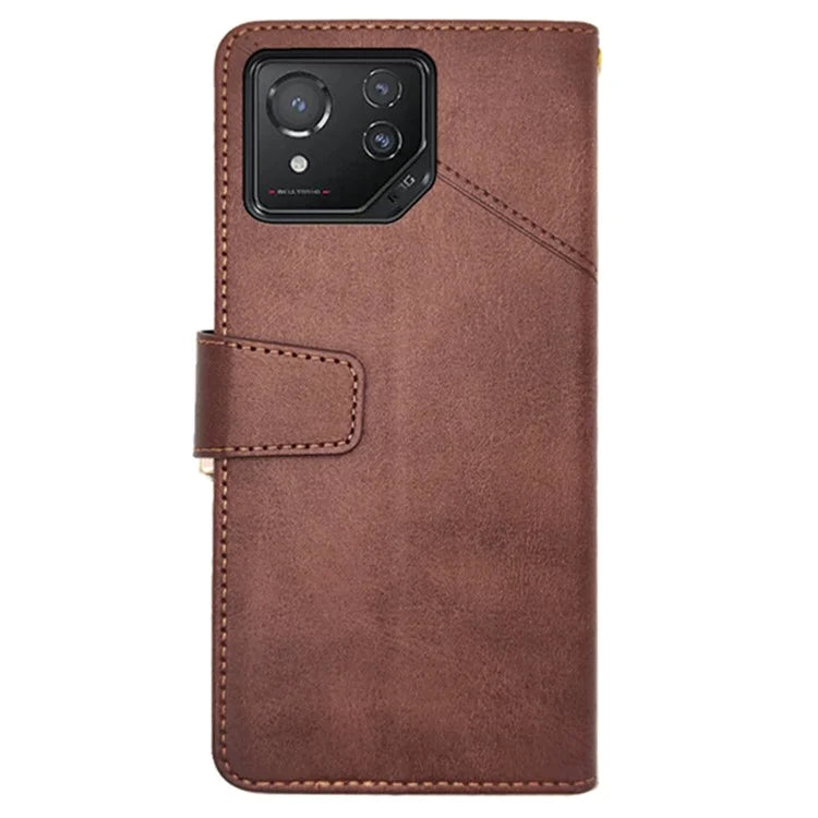IDEWEI For Asus ROG Phone 8 5G / Phone 8 Pro 5G  Leather Case Calf Texture Wallet Phone Cover