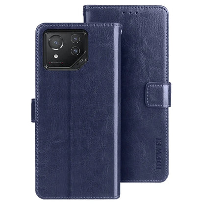 IDEWEI For Asus ROG Phone 8 5G / Phone 8 Pro 5G Case Crazy Horse Leather Wallet Phone Cover