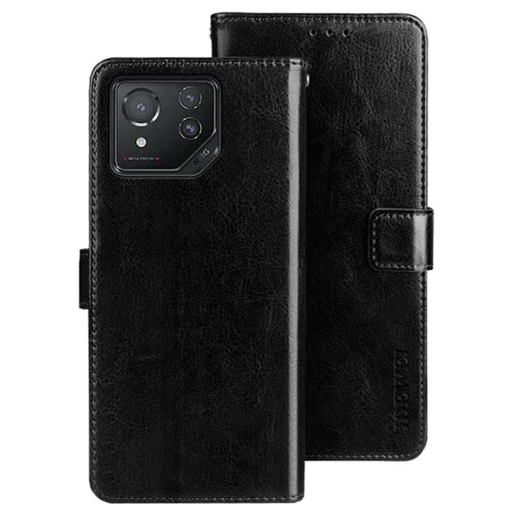 IDEWEI For Asus ROG Phone 8 5G / Phone 8 Pro 5G Case Crazy Horse Leather Wallet Phone Cover