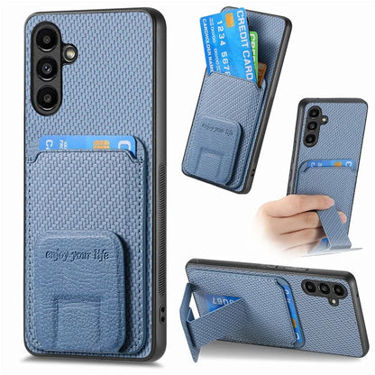 C1-11 for Samsung Galaxy A14 5G Case Leather Coated TPU Kickstand Cell Phone Cover