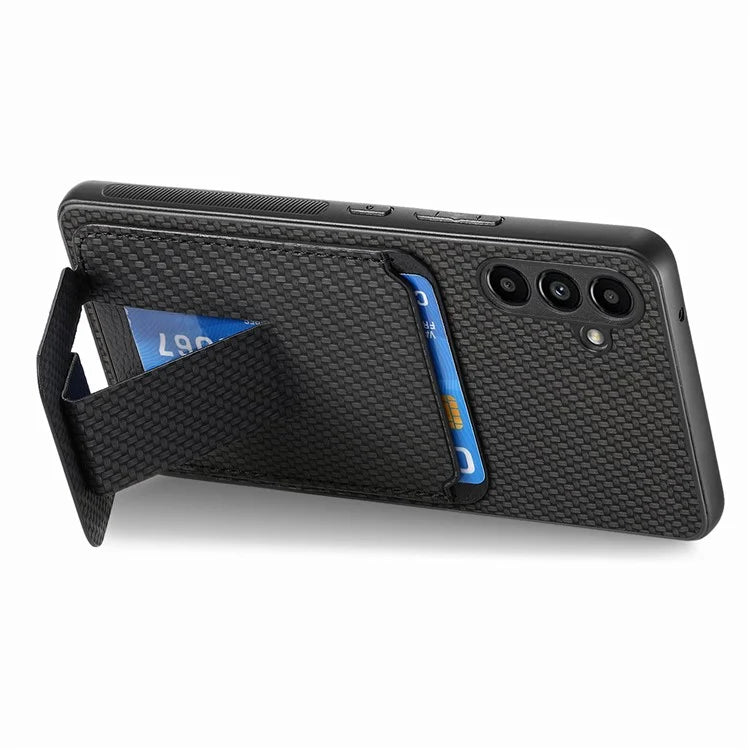 C1-11 for Samsung Galaxy A14 5G Case Leather Coated TPU Kickstand Cell Phone Cover