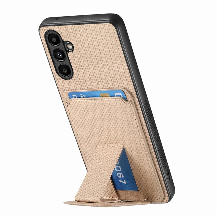 C1-11 for Samsung Galaxy A14 5G Case Leather Coated TPU Kickstand Cell Phone Cover
