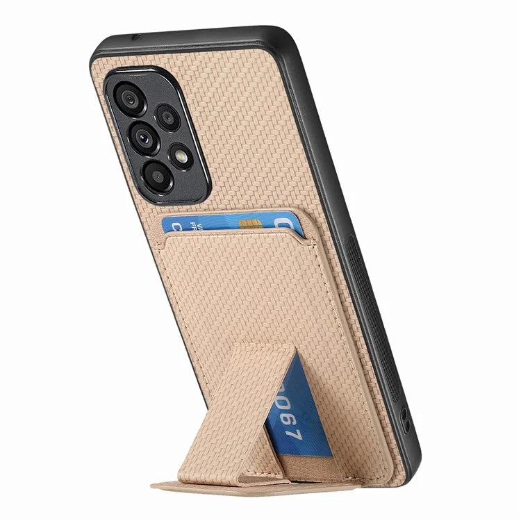 C1-11 for Samsung Galaxy A53 5G Case Leather Coated TPU Card Slot Back Cover