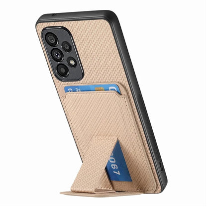 C1-11 for Samsung Galaxy A53 5G Case Leather Coated TPU Card Slot Back Cover