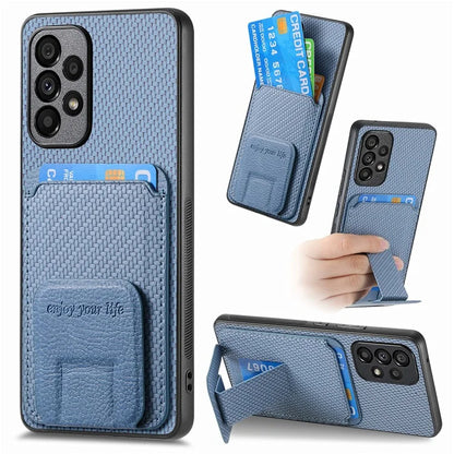 C1-11 for Samsung Galaxy A53 5G Case Leather Coated TPU Card Slot Back Cover
