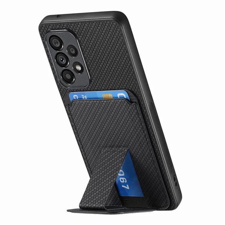 C1-11 for Samsung Galaxy A53 5G Case Leather Coated TPU Card Slot Back Cover