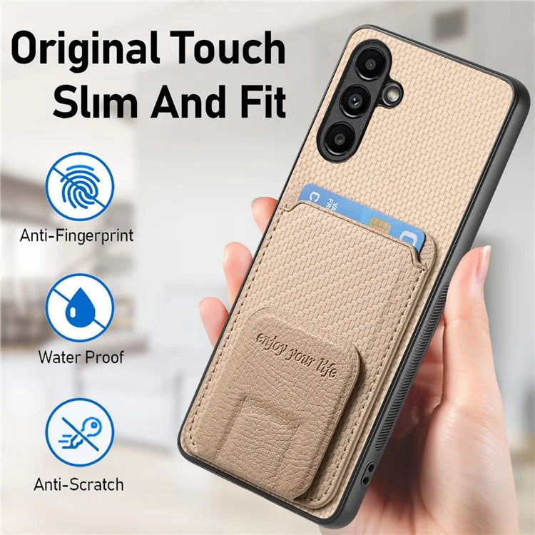 C1-11 for Samsung Galaxy A54 5G Back Case Slim-Fit Carbon Fiber Texture Phone Cover