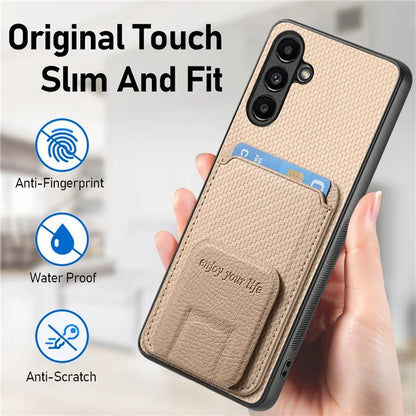 C1-11 for Samsung Galaxy A54 5G Back Case Slim-Fit Carbon Fiber Texture Phone Cover