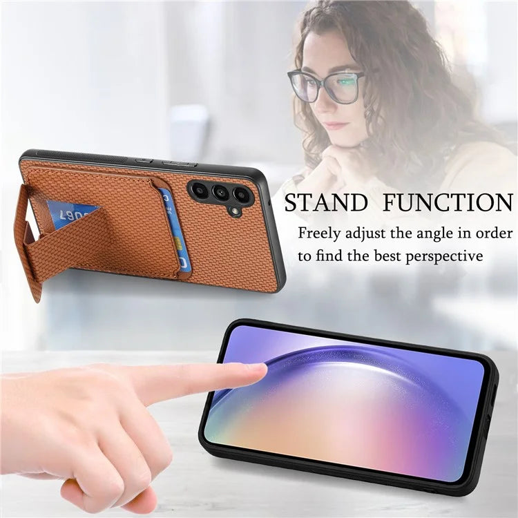 C1-11 for Samsung Galaxy A54 5G Back Case Slim-Fit Carbon Fiber Texture Phone Cover