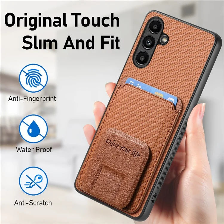 C1-11 for Samsung Galaxy A54 5G Back Case Slim-Fit Carbon Fiber Texture Phone Cover