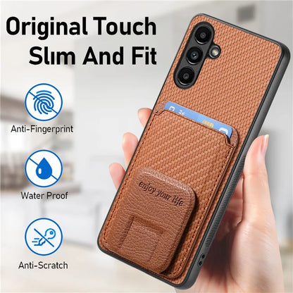 C1-11 for Samsung Galaxy A54 5G Back Case Slim-Fit Carbon Fiber Texture Phone Cover