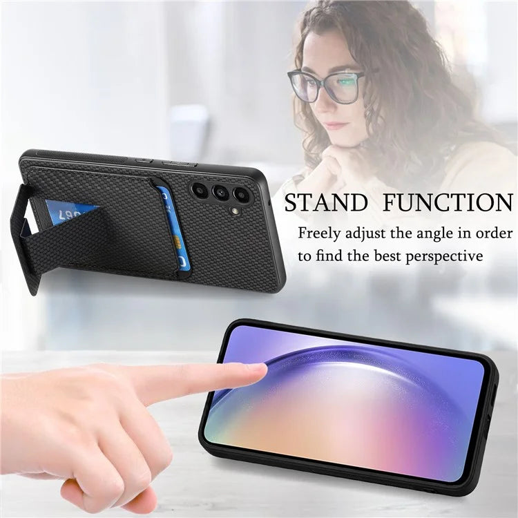 C1-11 for Samsung Galaxy A54 5G Back Case Slim-Fit Carbon Fiber Texture Phone Cover