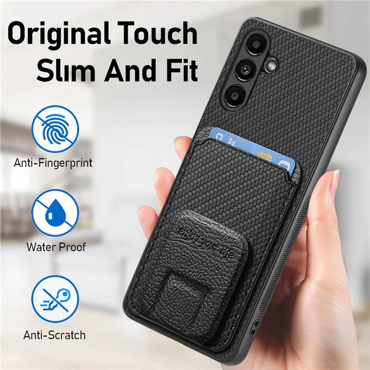 C1-11 for Samsung Galaxy A54 5G Back Case Slim-Fit Carbon Fiber Texture Phone Cover