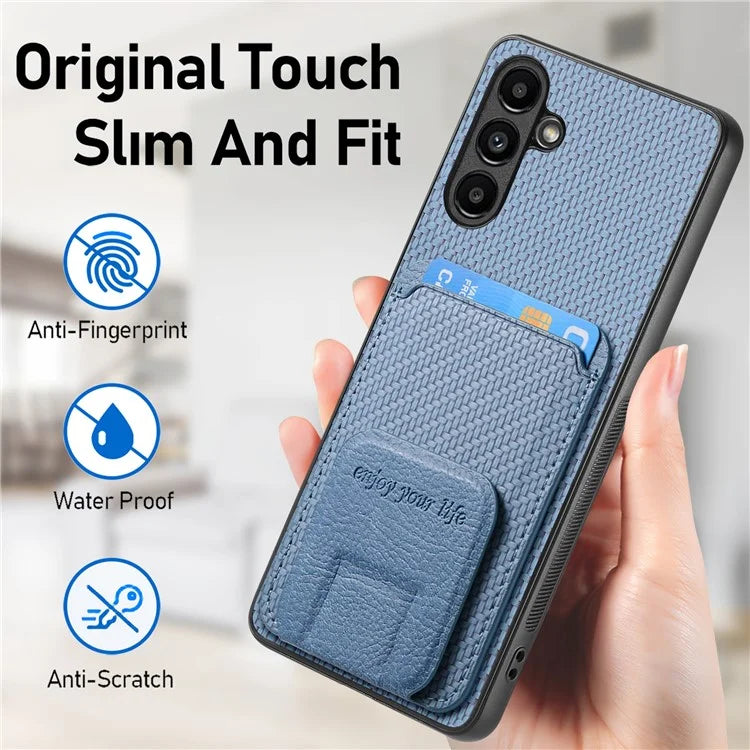 C1-11 for Samsung Galaxy A54 5G Back Case Slim-Fit Carbon Fiber Texture Phone Cover