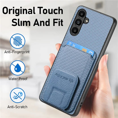 C1-11 for Samsung Galaxy A54 5G Back Case Slim-Fit Carbon Fiber Texture Phone Cover