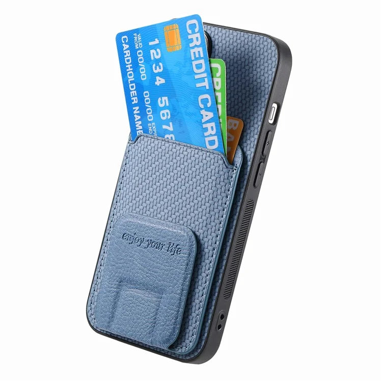 C1-11 for iPhone 12 Pro 6.1 inch Case Card Slot Phone Shell Support Magnetic Car Mount