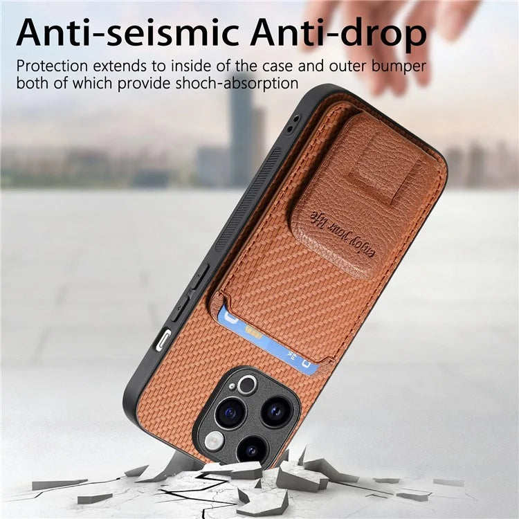 C1-11 for iPhone 13 Pro Max 6.7 inch Back Case TPU+Leather Phone Cover with Folding Kickstand