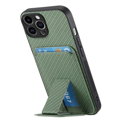 C1-11 for iPhone 14 Pro Max Case Leather Coated TPU Phone Guard Cover with Card Slot