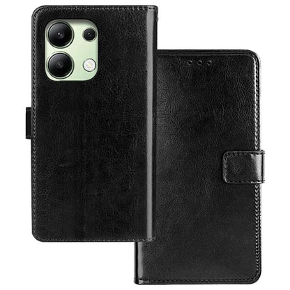 IDEWEI For Xiaomi Redmi Note 13 4G Phone Case Crazy Horse Texture Cover with Photo Slot