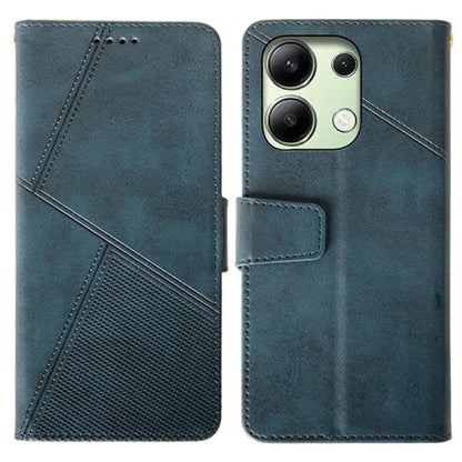 IDEWEI For Xiaomi Redmi Note 13 4G Case Calf Texture Leather Phone Stand Cover