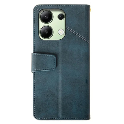 IDEWEI For Xiaomi Redmi Note 13 4G Case Calf Texture Leather Phone Stand Cover