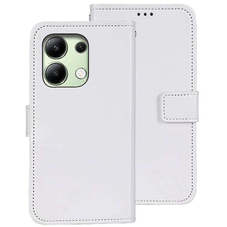 IDEWEI For Xiaomi Redmi Note 13 4G Case Crazy Horse Texture Cover with Magnetic Clasp