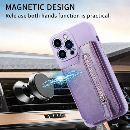 For iPhone 15 Pro Max Wallet Phone Case PU Leather Coated Straight Edge TPU Cover