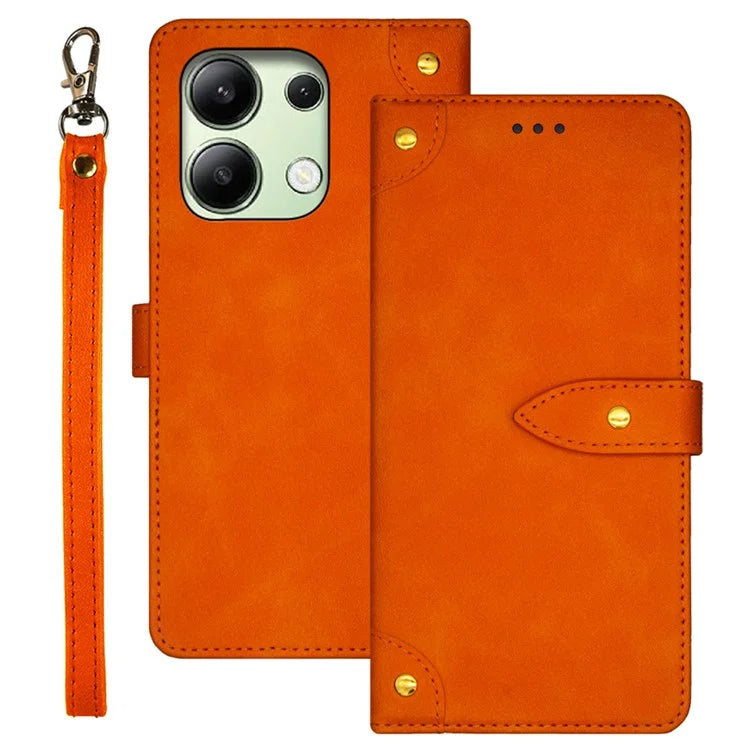 IDEWEI For Xiaomi Redmi Note 13 4G Leather Case Card Holder Stand Phone Cover