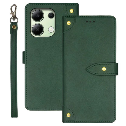 IDEWEI For Xiaomi Redmi Note 13 4G Leather Case Card Holder Stand Phone Cover